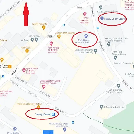 2 Bed Townhouse Eyre Square Centre Apartamento Galway